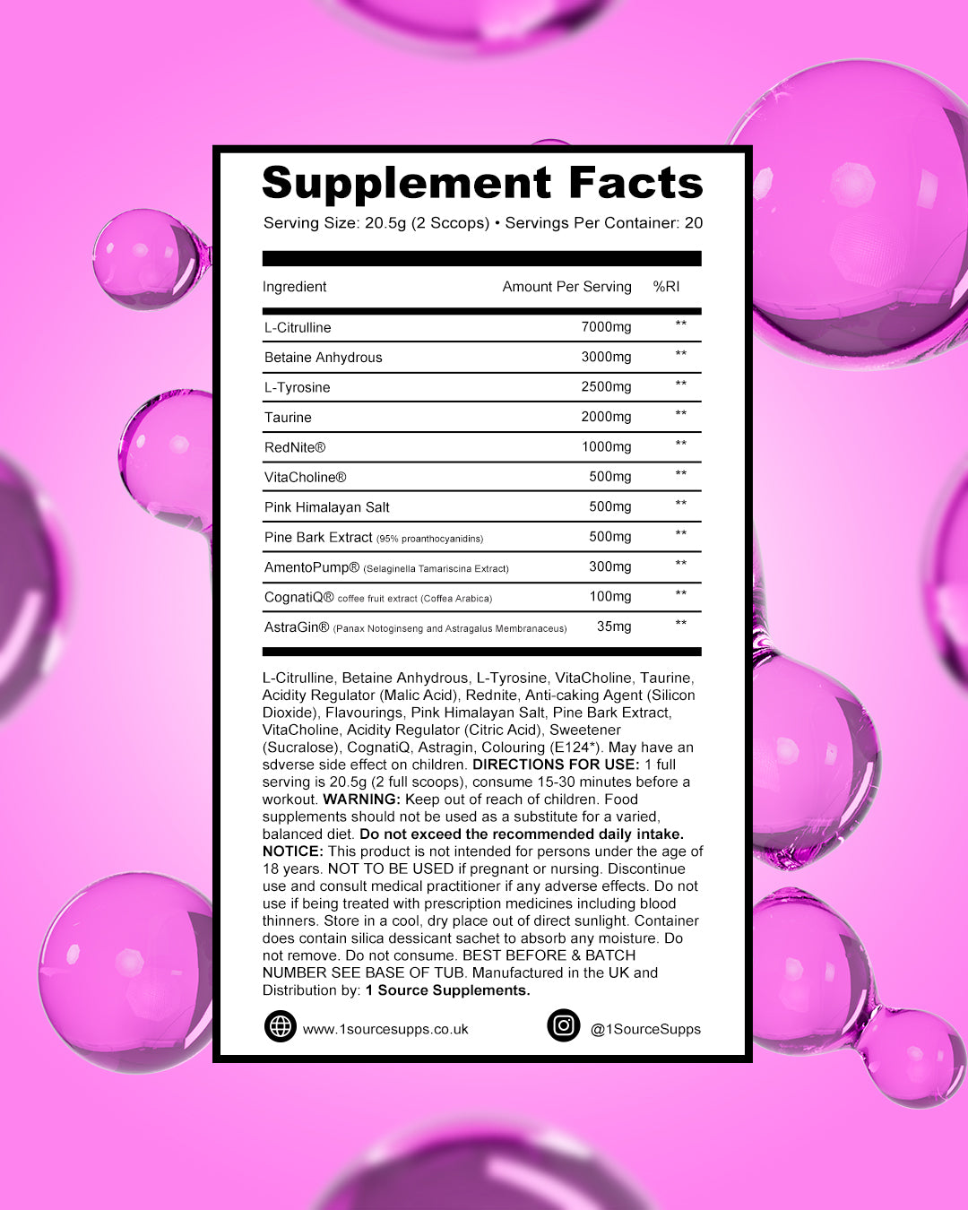 PUMPED1 - Ultimate Non-Stim Pre