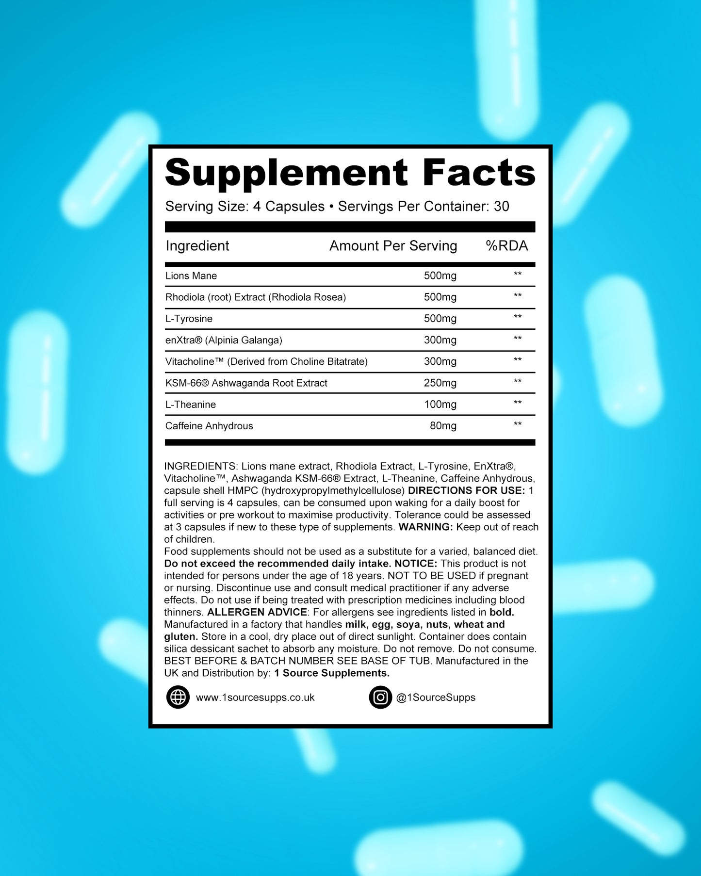 ALERT1 - Nootropic & Focus Formula