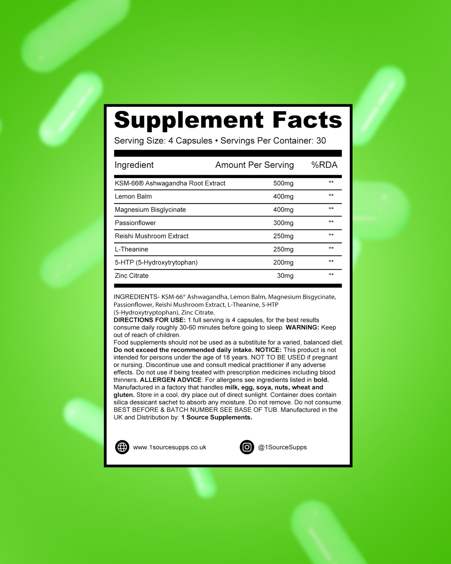 KNOCKOUT1 - Sleep & Recovery Aid