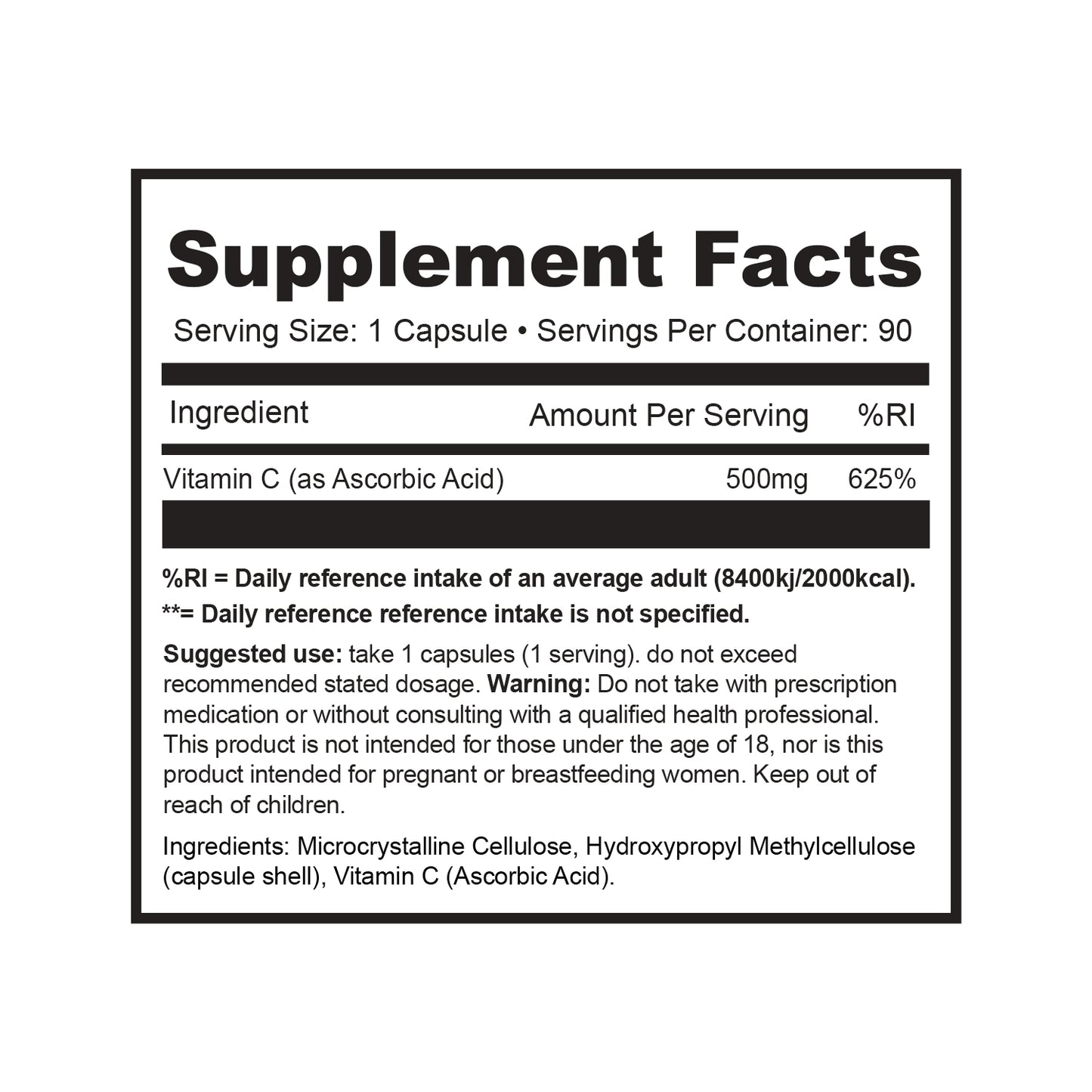 Vitamin C-90 Capsules